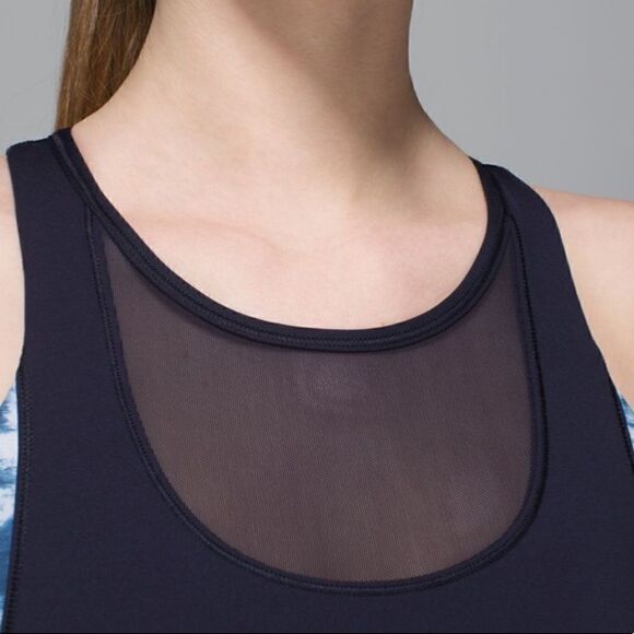 Lululemon Mesh With Me Tank
Naval Blue / Sea Side Silver Fox Alberta Lake - Picture 4 of 11